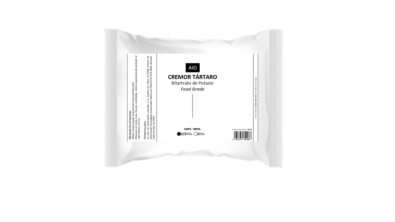 CREMOR TARTARO IMAG Cremor Tártaro Grado Alimenticio En Polvo - Imagen 1