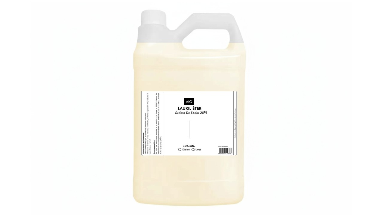 LAURIL ETER 5 LT Lauril Éter Sulfato De Sodio 28% Tensioactivo - Imagen 1